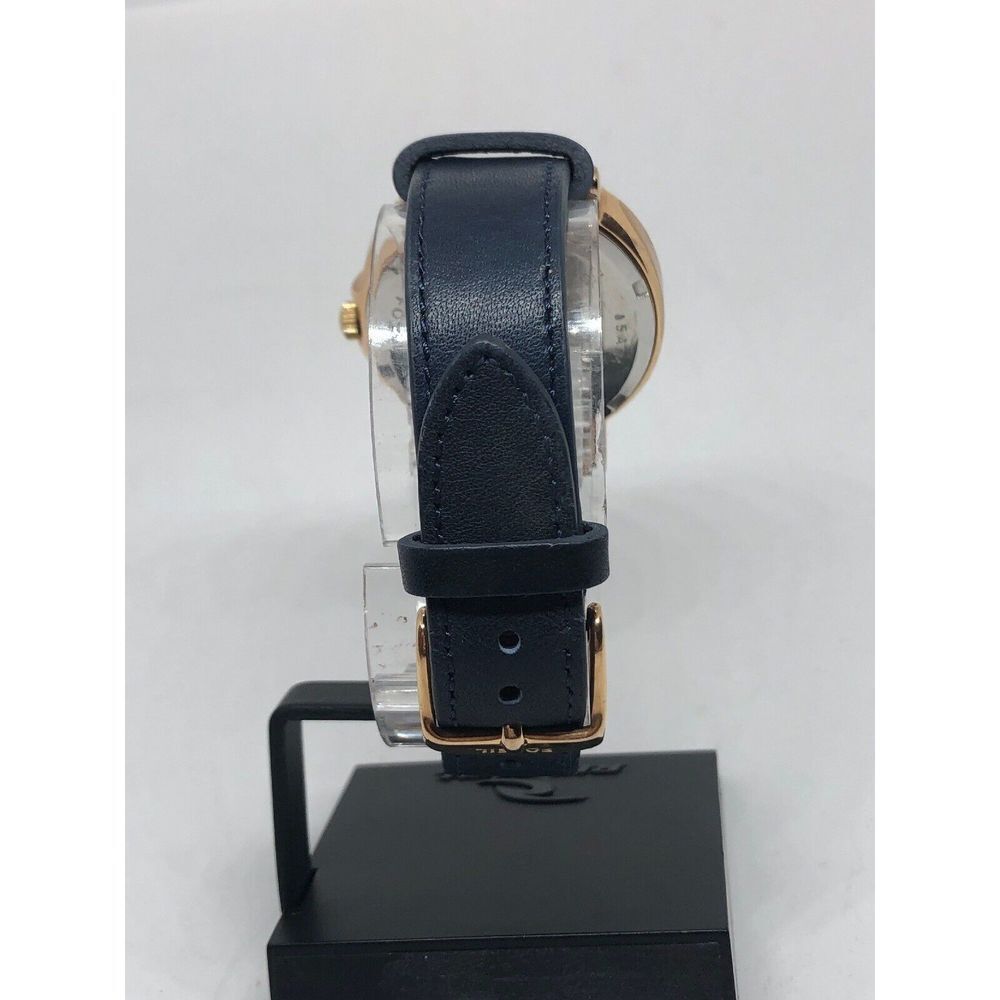Fossil ES3832 Women Leather Analog Silver Dial Quartz Genuine Wrist Watch KG125 - Picture 5 of 12